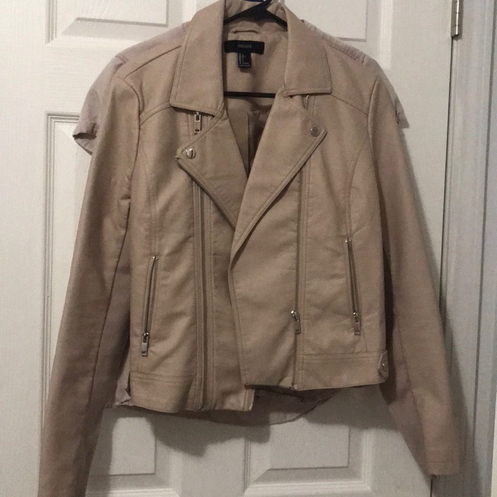 Faux leather jacket